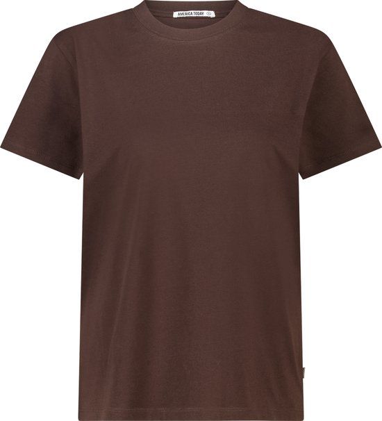 America Today T-shirt Esther Dark Brown XS