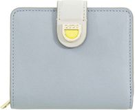DuDu Skyline Portemonnee RFID-bescherming Leder 11 cm - Dames - Horizontaal - cloud grey