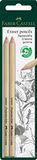 Faber-Castell Perfection 7056 Gumpotlood, 2 Stuks, Beige