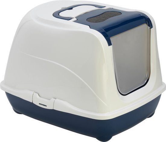 Moderna Flip Cat Jumbo Kattenbak - Donkerblauw - 58x42x45 cm
