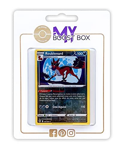 my-booster Roublenard (Thievul) 104/189 Holo Reverse - Myboost X Epée et Bouclier 10 Astres Radieux - Doos met 10 Franse Pokemon kaarten