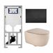 Geberit QeramiQ Dely Swirl Toiletset - Beige mat
