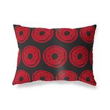 BonaMaison Rood-Zwart Decoratieve Kussensloop, Kussenhoezen Bank, Decoratieve Kussenhoesjes, Kussensloop; Sofa, Slaapkamer, Kantoor, Auto 45x60 Cm - Ontworpen en vervaardigd in Turkije