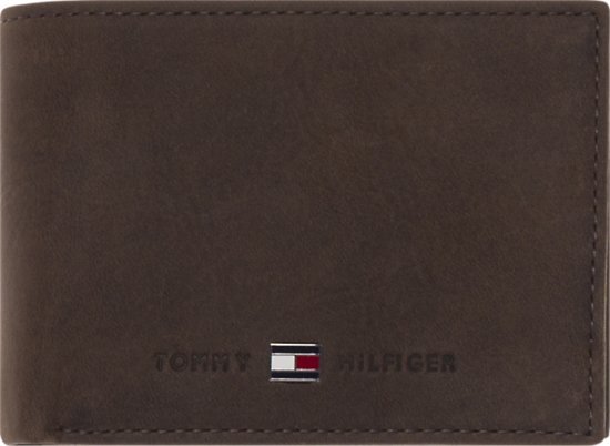 Tommy Hilfiger - Johnson - Mini CC Flap coin pocket heren portemonnee - Brown