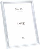 Deknudt Frames fotolijst S011D1 - smal zilver in kunststof - 10x15 cm