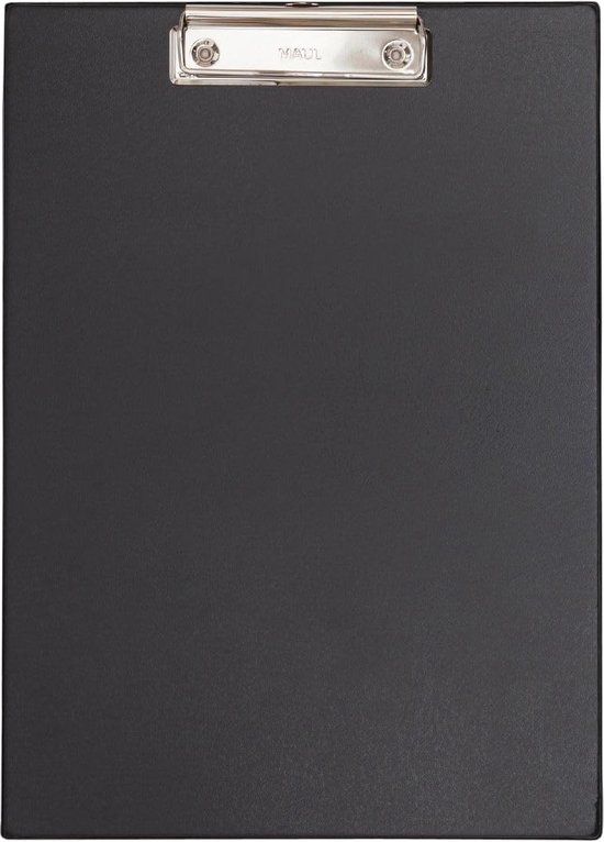MAUL klemplaat Poly, PP folie, A4 staand, zwart