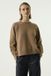 Garcia Femme Pull Uni Marron Manches Longues