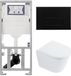 Geberit QeramiQ Dely Toiletset - Geberit UP320 - Metaal Mat Zwart