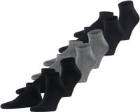 FALKE Happy 6-Pack kort eenkleurig katoen multipack sneakersokken enkelsokken heren veelkleurig - maat 39-42