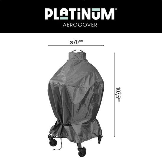 Platinum AeroCover - Barbecuehoes - Ø70cm - Ademend - Waterproof - Hoge kleurechtheid