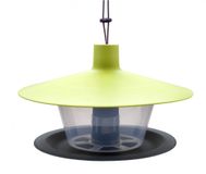 Plastia Finch Vogelvoederhuis Zwart, Groen Ophanging