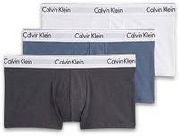 Calvin Klein Sous-vêtements Trunks Taille Basse Trunk 3Pk - Hommes - Blanc - L