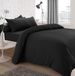 Sleepdown Jersey Melange hoeslaken - warm, comfortabel en onderhoudsvriendelijk effen garen geverfd - kingsize, houtskool