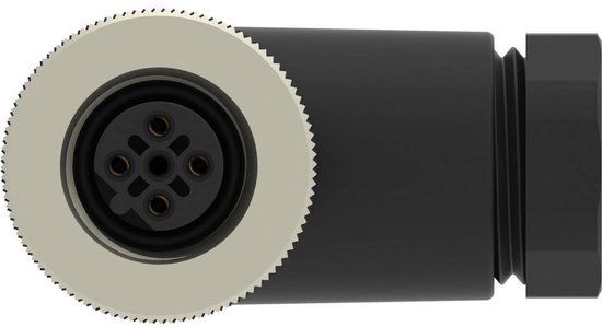 TE Connectivity T4112402041-000 Sensor/actuator connector, niet geassembleerd M12 Aantal polen (sensoren): 4 Bus, haaks