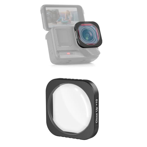 NEEWER 10x macrolens compatibel met Insta360 Ace Pro/Ace Pro 2, actiecamera vergrotingslens voor macrofotografie close-up, focusafstand: 7-10 cm, niet waterdicht, LS-C40