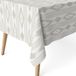ECOMMERC3 Vlekafstotend tafelkleed voor rechthoekige tafel, afmeting 140 x 140 cm, vuilafstotend, extra zacht en waterdicht, beige