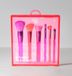 Beter - Set Pennelli per trucco Glow Collection, 6 pennelli per viso e occhi