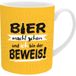 XL-mok Sheepworld Ag XL-mok voor mannen met spreuk 'Bier macht schön und ich bin der Beweis'