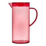 Home Deco Factory Schenkkan met deksel - 1.1 L - roze - kunststof