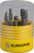 KLINGSPOR hardmetalen frees HF 100 staal, 10 tanden, 6 mm, schachtdiameter 70 mm x 70 mm x 100 mm, 337154