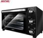 MPM MPE-17/T Mini Oven – Four électrique 48L – Chaleur tournante – Gril rotatif – Double verre – 1500W – Noir