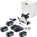 Festool TSC 55 KEB-Basic scie plongeante sans fil 18 V / 36 V (2x 18 V) 160 mm sans balais + 4x batterie 5,0 Ah + chargeur + Systainer