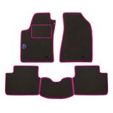 Vloermatten Peugeot Vloermatten set voor Peugeot 407 SW bouwjaar 2004 tot 2013 van hoogwaardig tapijt met grijze hielbekleding c/logo en randen