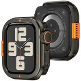 Merkloos Metalen Beschermhoes voor Smartwatch 44mm met Schokbestendige Bumper
