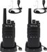 Retevis RT668B talkie-walkie, PMR446 talkie-walkie avec écouteur pour adultes, fonction VOX, 16 canaux, CTCSS/DCS, adapté au camping