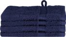 vidaXL Serviette de bain SOLUND bleu marine 4 pièces 15 x 21 cm 550 g/m²