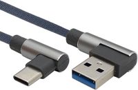 Allteq USB C kabel | 3 meter | Grijs