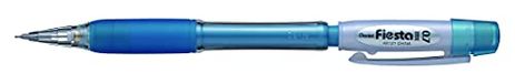 Pentel Fiesta II AX127W vulpotlood, 0,7 mm, hemelsblauw/wit, 12 stuks
