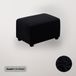 BankhoesDiscounter Knitted Hocker Cover - XL - Black - For Pouf