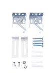 K-home Klemdragers en accessoires montagekit voor Klemmfix honingraatrolgordijnen 3x5x5cm wit