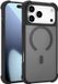 Coverzs matte shock case met Magneet geschikt voor iPhone 17 Pro Max (zwart)