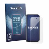 Savvies 3 Stuks Screenprotector - Geschikt voor Google Pixel 11 Pro Fold - Beschermfolie Glas Transparant