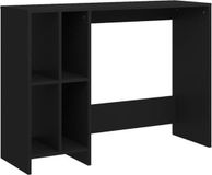 vidaXL Bureau 102,5x35x75 cm bewerkt hout zwart