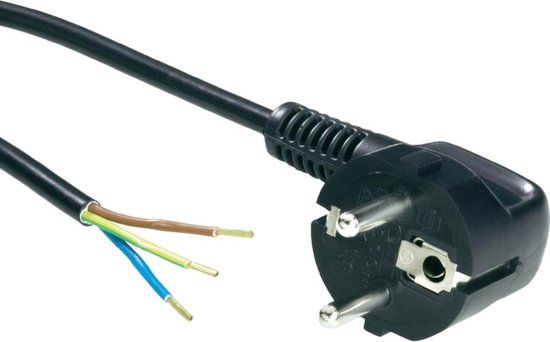 HOFTRONIC Netsnoer 1,5m 220V 3x0,75 mm² incl. stekker met randaarde