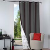 HomeMaison Thermisch gordijn zomer 240 x 135 cm Antracietgrijs Polyester