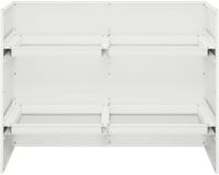vidaXL Plantenbak Wit 80 x 40 x 60 cm Koudgewalst staal