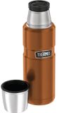 Thermos Thermosfles in roestvrij staal, koper, 470 ml, thermosfles met drinkbeker, vaatwasmachinebestendig, houdt 12 uur warm, 24 uur koud, BPA-vrij