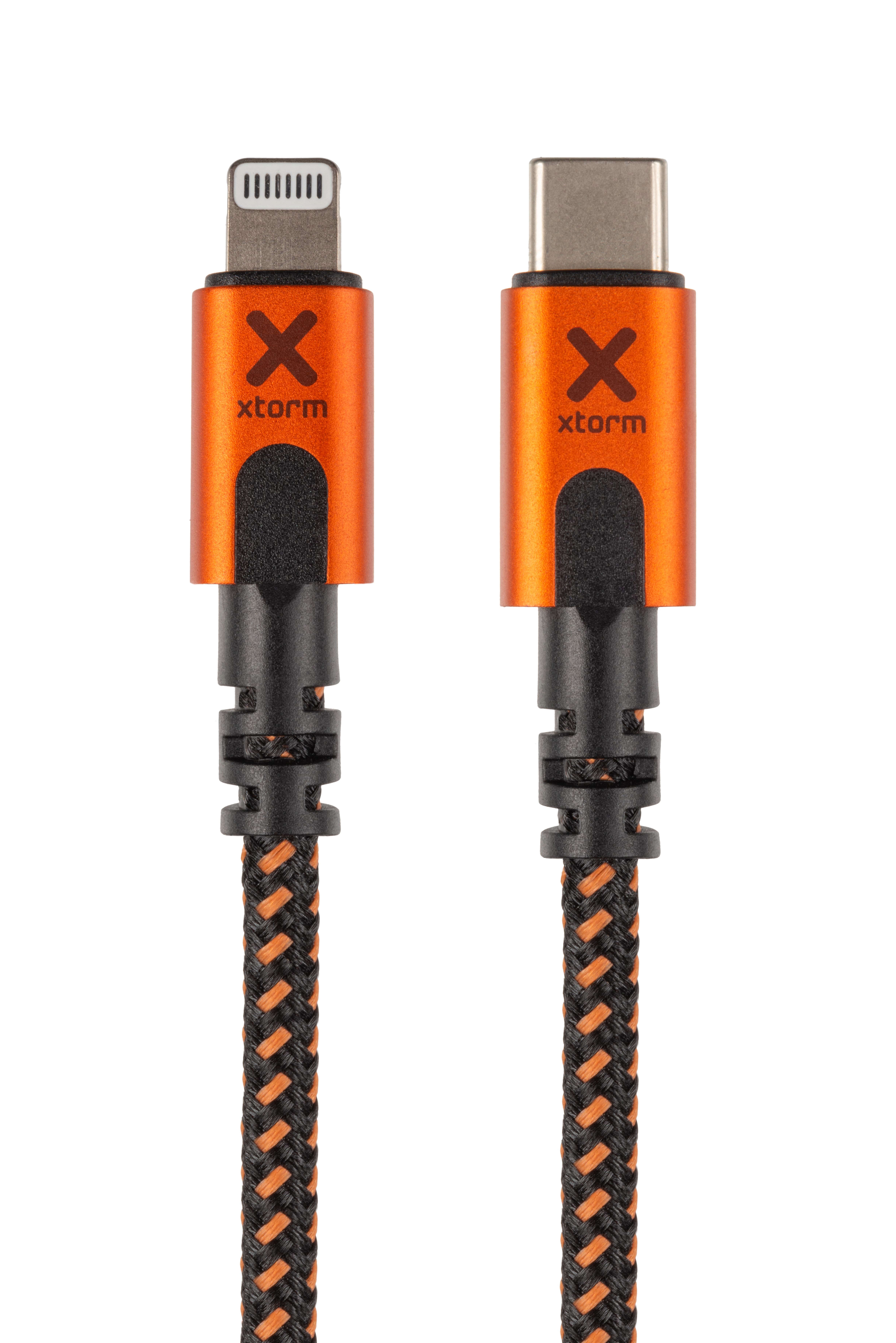 Xtorm Xtreme USB-C to Lightning Cable - 1.5m - Black/Orange