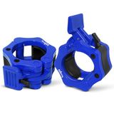 Yes4All 2 inch lange halterklemmen paar, Pro Lockjaw halsbandset voor Olympische Bar, Quick Release Gewichtsplaatvergrendelingen Halterclips voor Gewichtheffen Training Oefeningen en Krachttraining