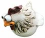 Plastique Piquet de jardin avec visage de poulet amusant pour décoration de jardin