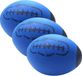 T&F Creations Rugby bal - Blauw - Foam - 24 cm - 3 stuks