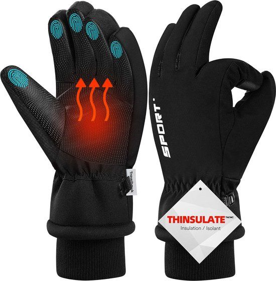 Travelhawk Touchscreen Handschoenen - Zwart - S/M