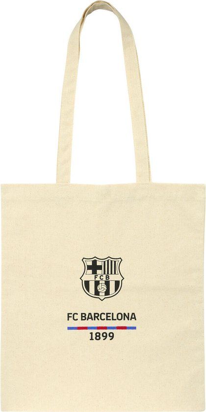 F.C. Barcelona Telefoontasje Beige Katoen Dames - 8412688569892