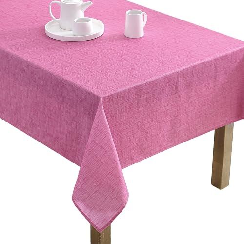 Laura Ashley Decoratief tafelkleed, kreuk- en vlekbestendig, morsbestendig, waterafstotend, onderhoudsvriendelijk, wasbaar, polyesterstof voor eetkamer, keuken, vakantie en feest, 152 x 213 cm