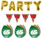 Folat Verjaardag Feestversiering 65 Jaar PARTY Letters en 16x Ballonnen met 2x Plastic Vlaggetjes