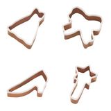 Lurch 10550 Princess Cookie Cutters - Set of 4 - Stainless Steel with Silicone Sleeve
